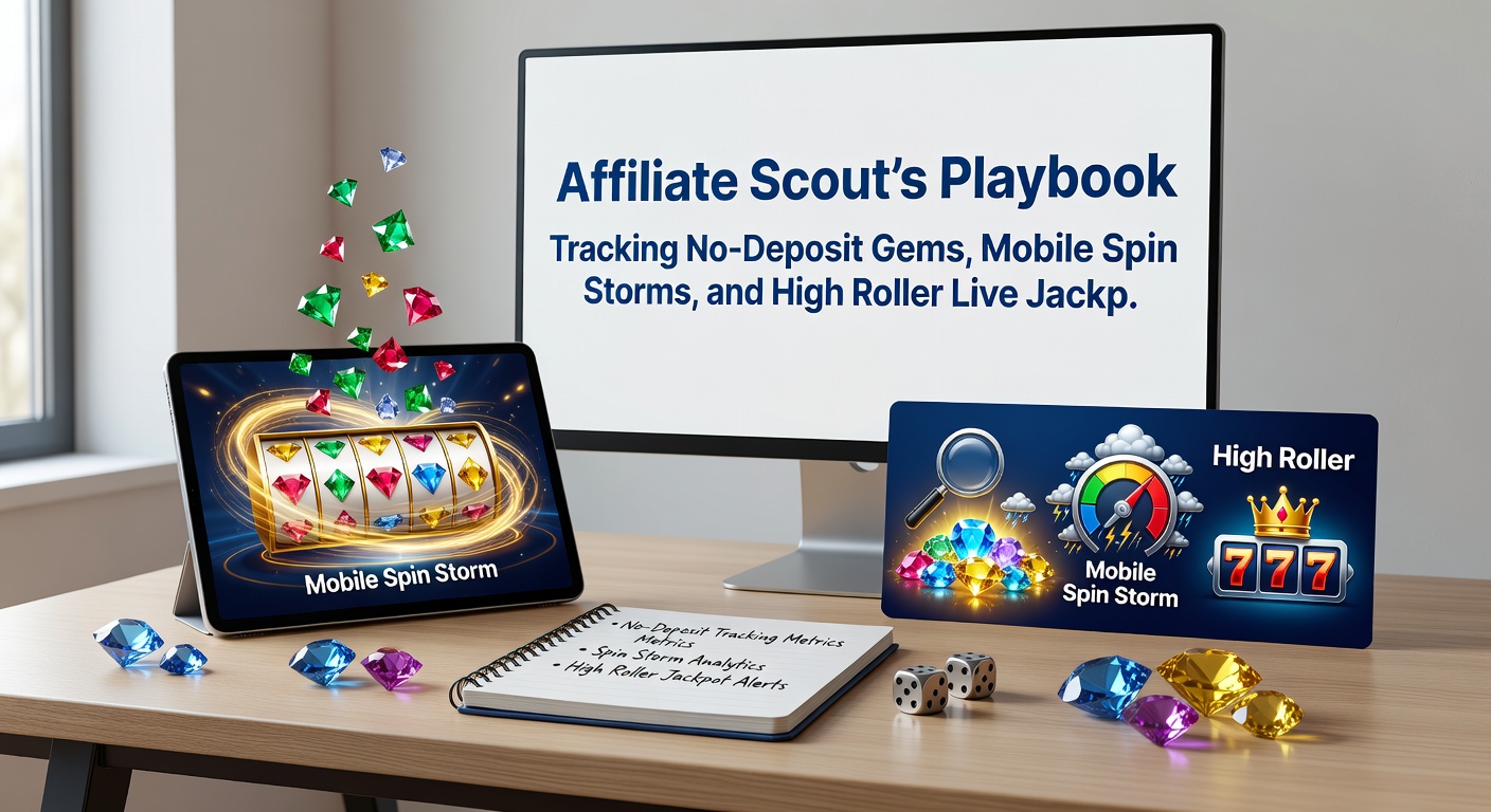 Mobiele interface met wervelende gratis spins en storm-effecten op slots, naast een high roller live jackpot teller