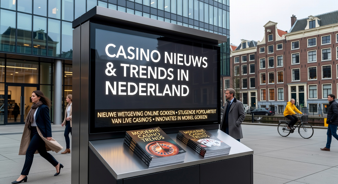 Representatieve afbeelding van een groep executives die een gezamenlijke brief ondertekenen, met Nederlandse vlag en casinoborden op de achtergrond