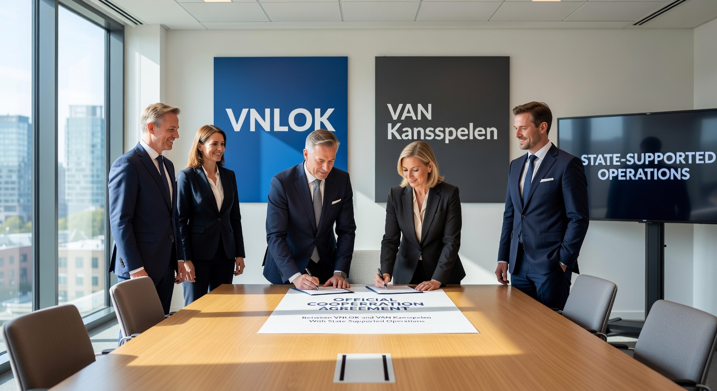 Grafiek met dalende belastingopbrengsten en stijgende illegaliteit in de Nederlandse gokmarkt, inclusief casino-interieurs en online goksites