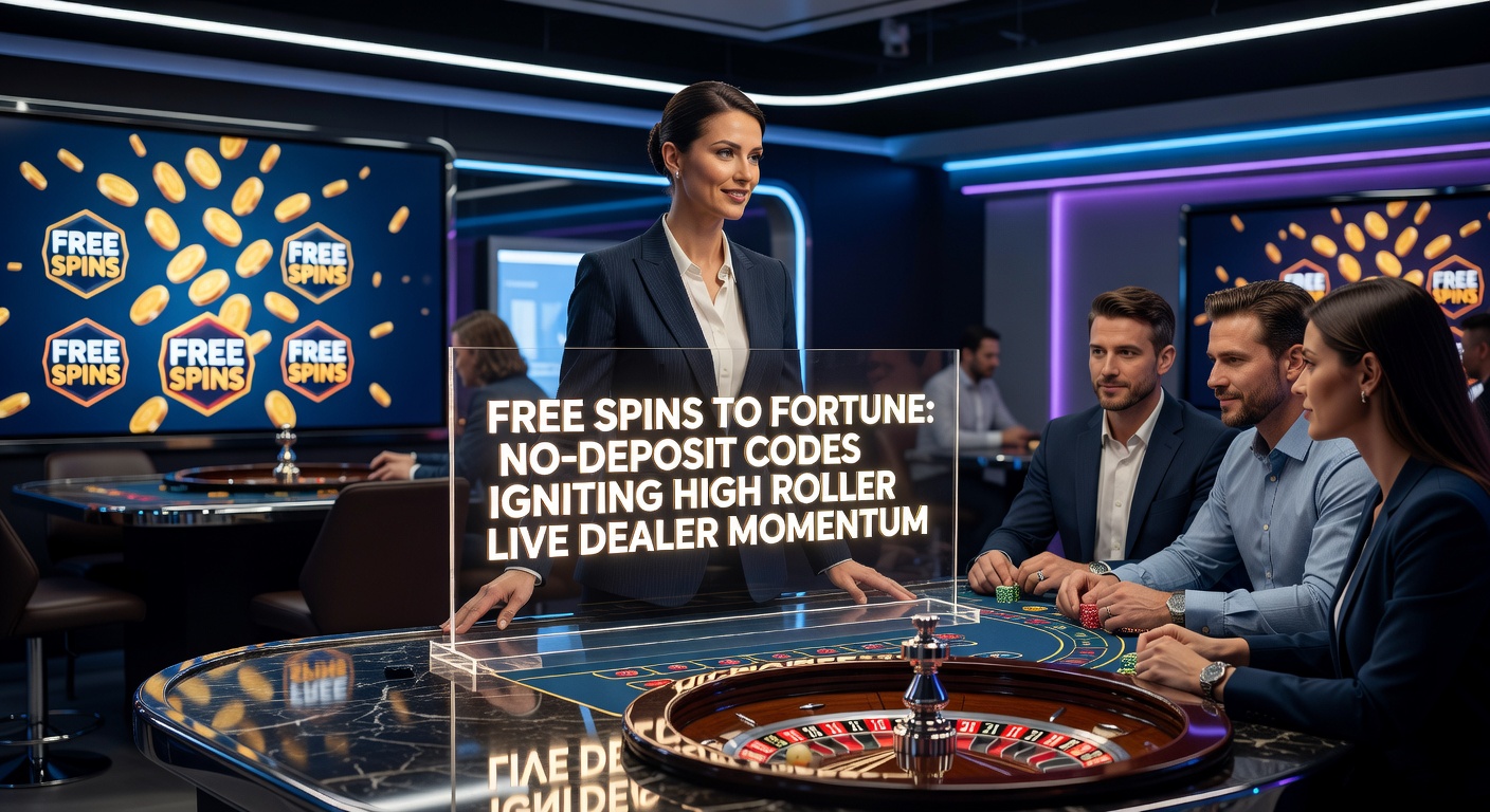 Speler activeert no-deposit free spins code aan live dealer tafel met high stakes potentieel