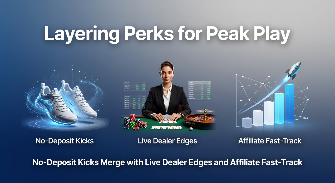 Grafiek met gestapelde bonussen, live dealer interfaces en affiliate dashboards in een casino-omgeving