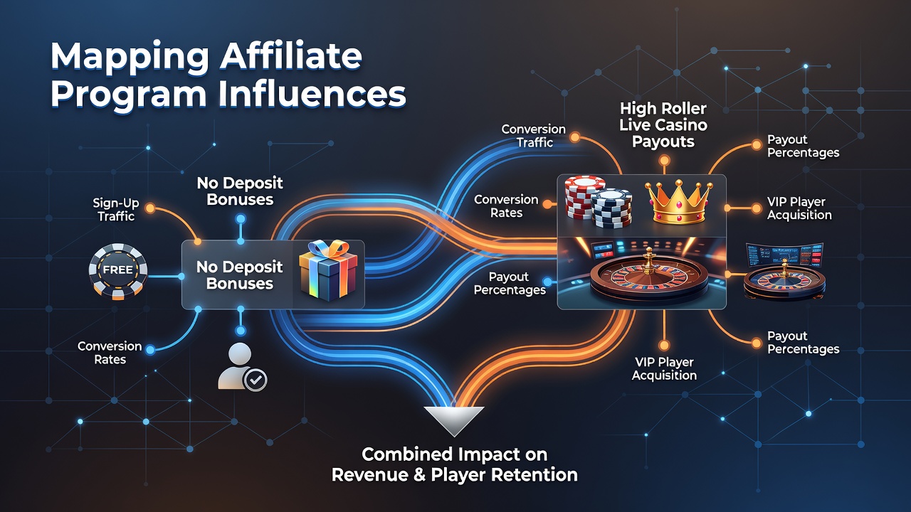 Affiliate programma's en no deposit bonussen in live casino's