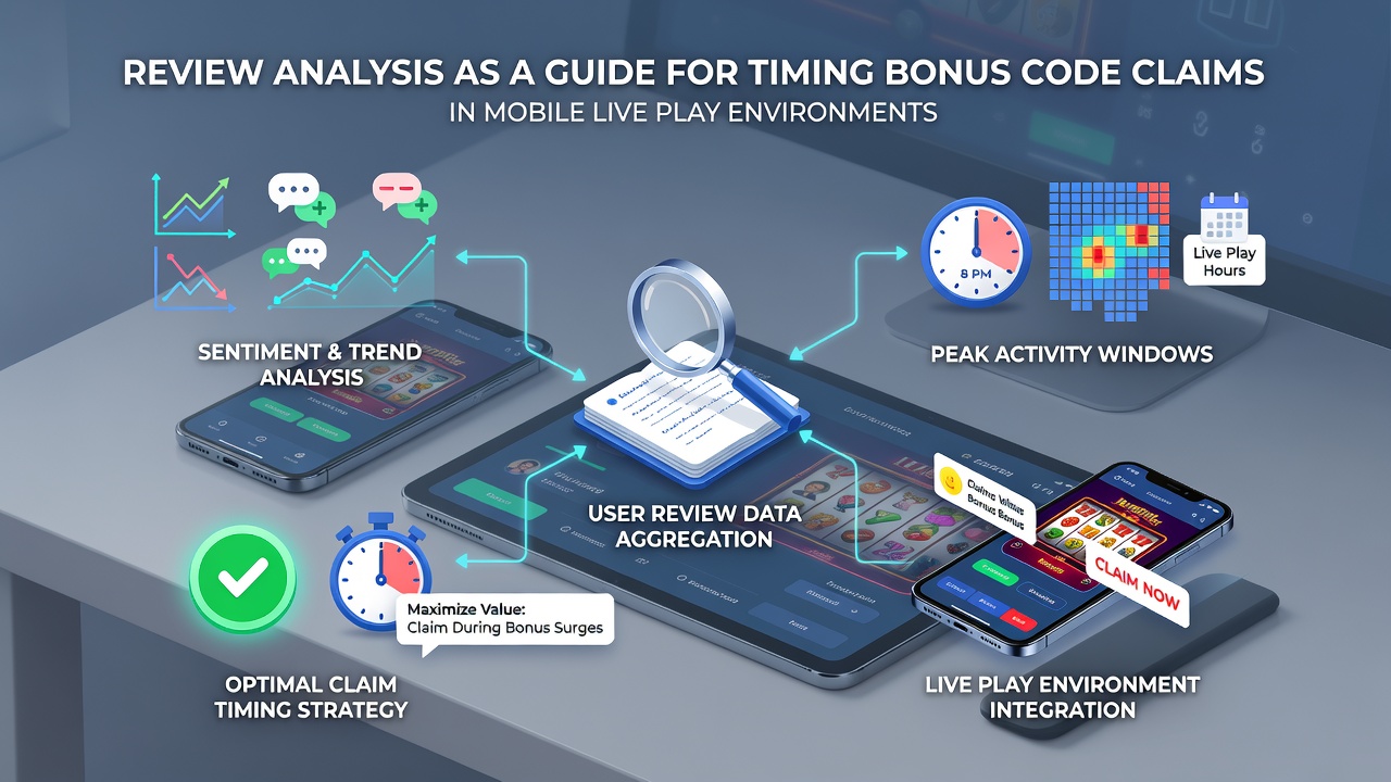 Mobiele live dealer interface met bonuscode activering en review overlays