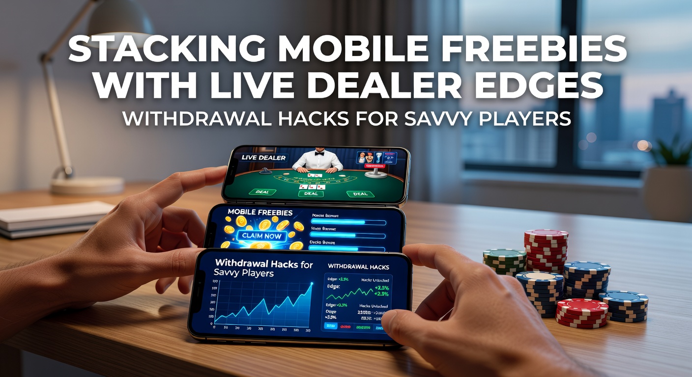 Speler aan mobiel scherm combineert freebies met live dealer tafel voor optimale uitbetaling